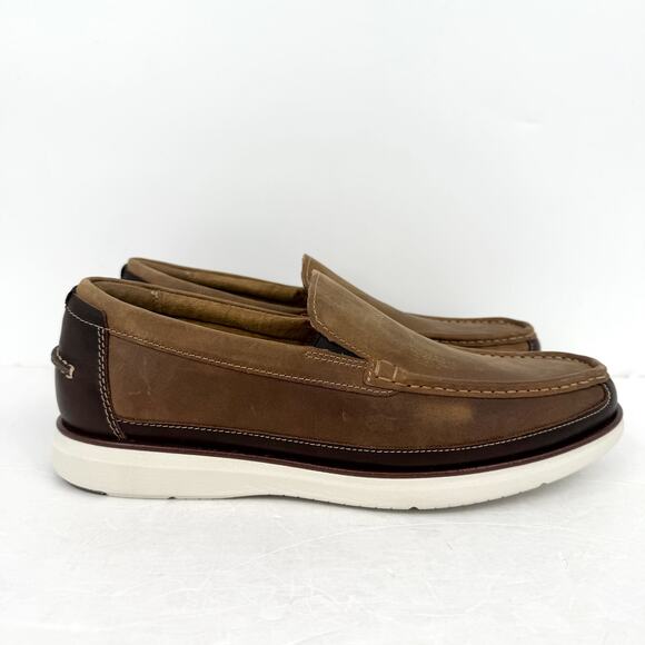 Florsheim Mens Tropics Moc Toe Venetian Loafers US 10.5 Wide Brown Leather NWOB main image 13
